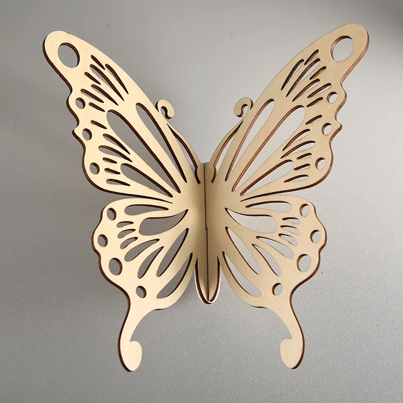 Wood 3D Butterfly Craft Shape,Butterfly for Baby Room Wall,Butterfly Wings Decoration,Wedding Butterfly Party Favors