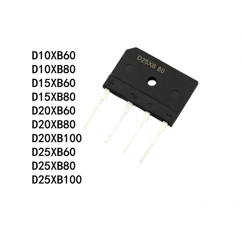 5 قطعة مقوم الجسر الجديد D10XB D20XB20 D15XB D25XB D20XB 60 80 100 20A جسر مقوم الفرن الكهرومغناطيسي