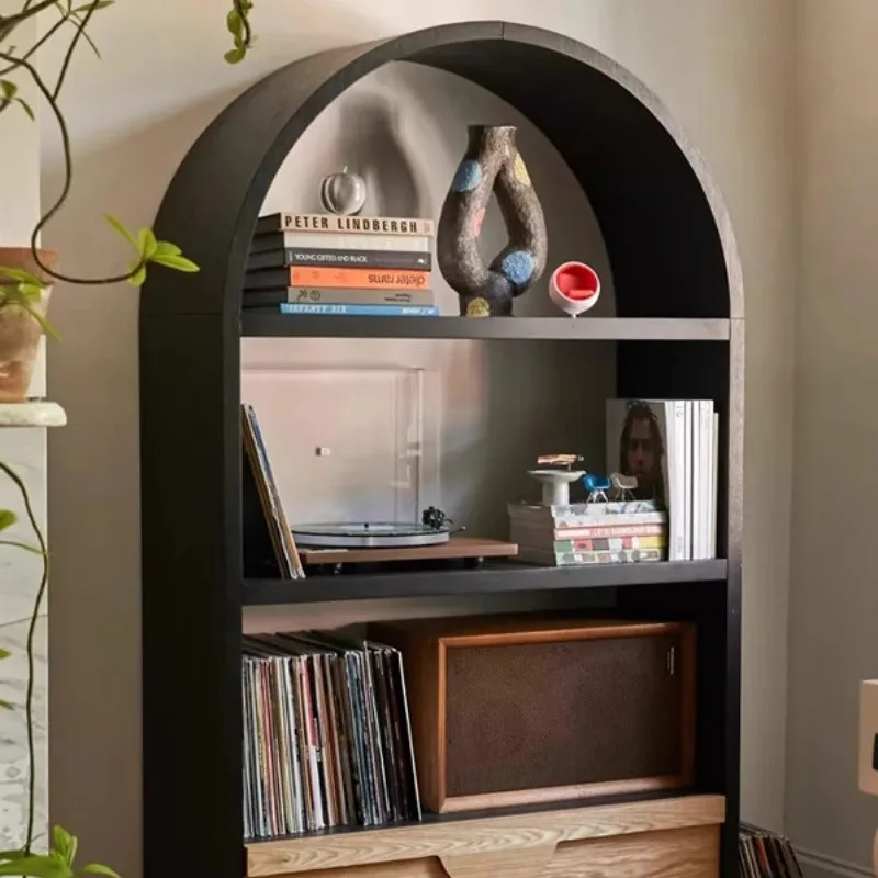 

Скандинавский простой книжный шкаф из массива дерева с дверцами, полками от пола до потолка, для студенческой/детской спальни, для учебы, хранения и демонстрации.