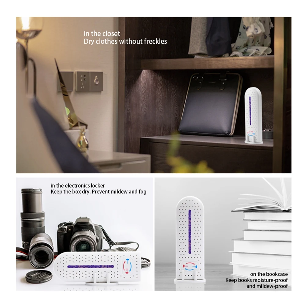 MINI AIR Dryer ห้องน้ําห้องนอนลดความชื้นรีไซเคิลความชื้นตู้เสื้อผ้าแบบพกพาในร่มเครื่องลดความชื้น