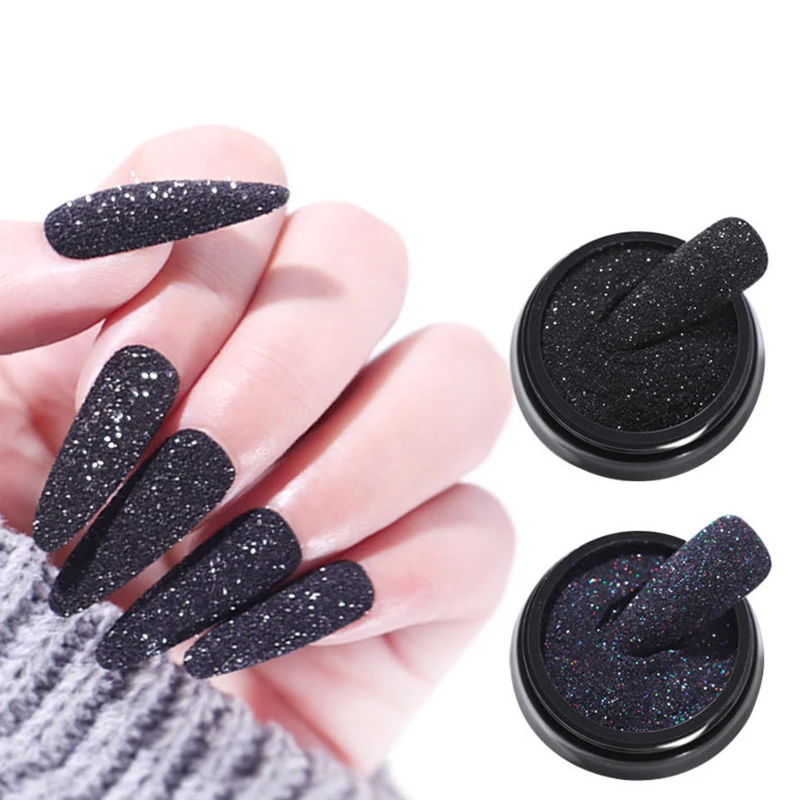 Winter Nail Wool Powder Net Red Snowflake Powder Starlight Black Gauze Granulated Sugar Powder Glitter Sweater Powder Nail Art