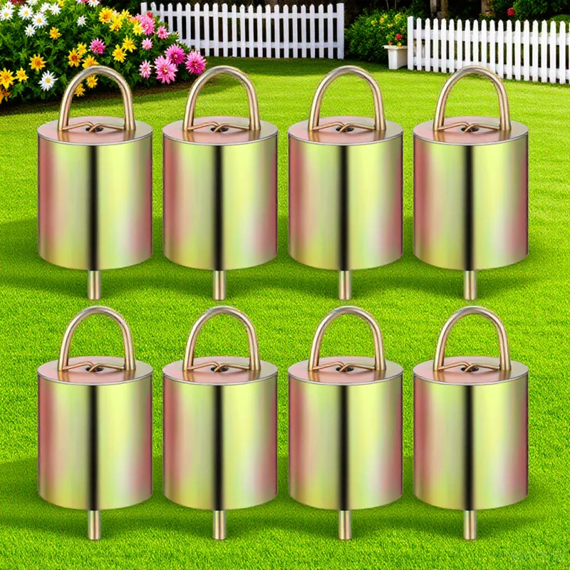 

8pcs Sheep Bells Copper Durable Farm Cow Bells Loud Sound Grazing Animals Farm Equipment Christmas Decorations