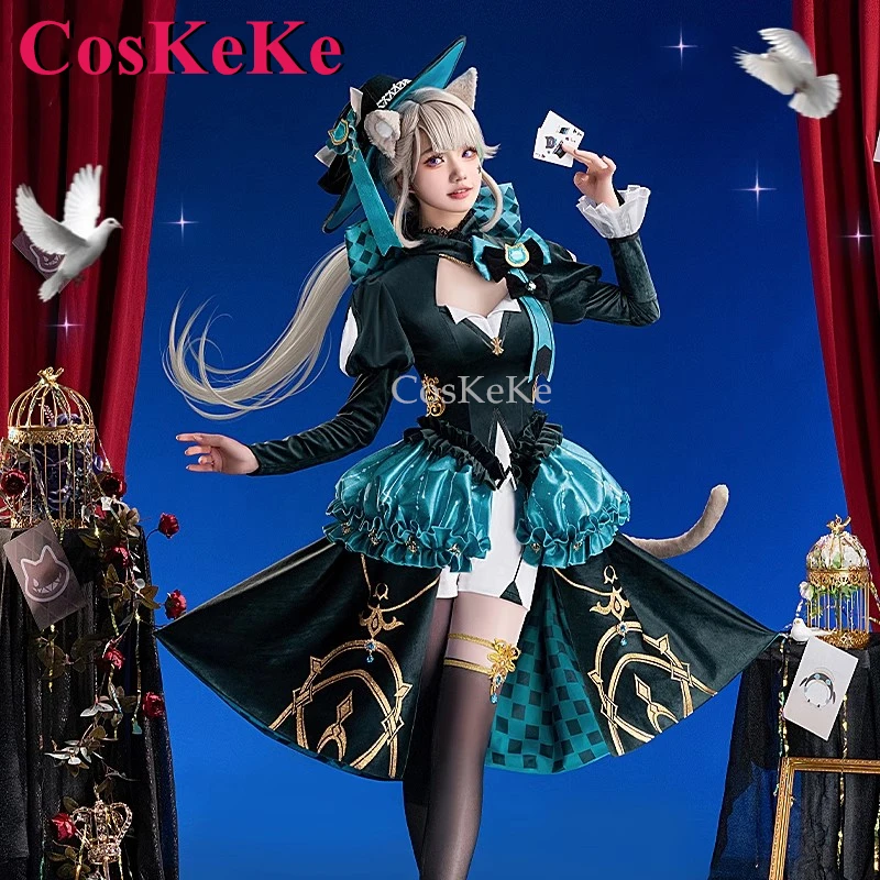 

CosKeKe Lynette Cosplay Game Genshin Impact Costume Magic Night Elegant Sweet Uniform Women Halloween Party Role Play Clothing