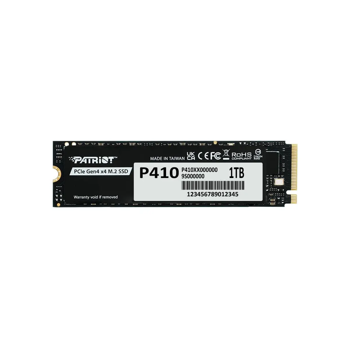 

P410 Internal SSD - NVMe PCIe Gen 4x4 - M.2 2280 - Sequential Read: Up to 5,000MB/s and Sequential Write:, Custom