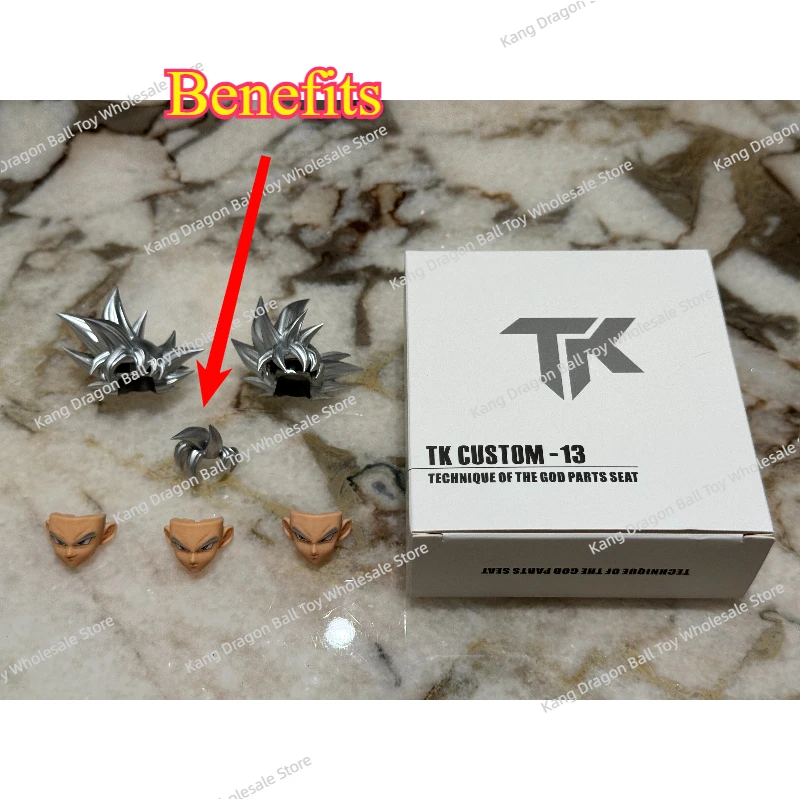 

Немедленно TK3.0 Идеальная серебряная перламутровая полупрозрачная белая полупрозрачная черная скульптура головы Гоку со специальным бонусом