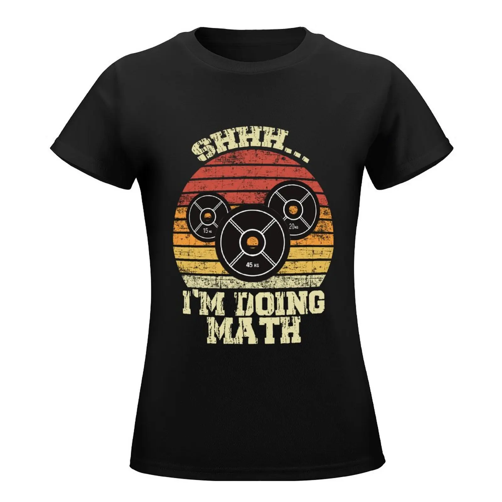 Shhh... I'm Doing Math T-Shirt summer clothes aesthetic clothes funny Women's summer blouses 2024