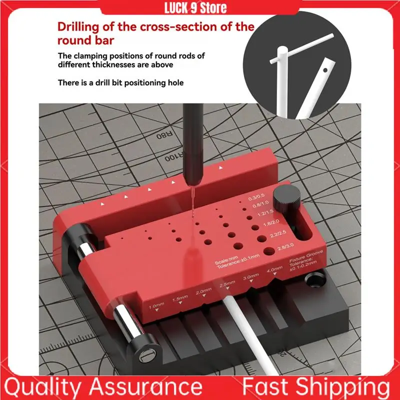 Round Rod Center Drilling Fixture Borehole Positioner Locator Model Hobby Making Accessories Tools DIY-AB52