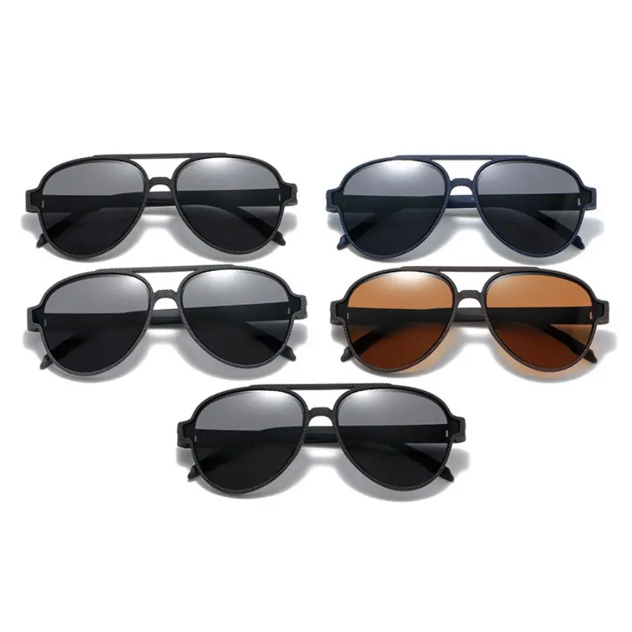 CRIXALIS Oversized Pilot Polarized Sunglasses Men Vintage Anti-glare Driving Sun Glasses Male Trendy Women Outdoor Shades UV400