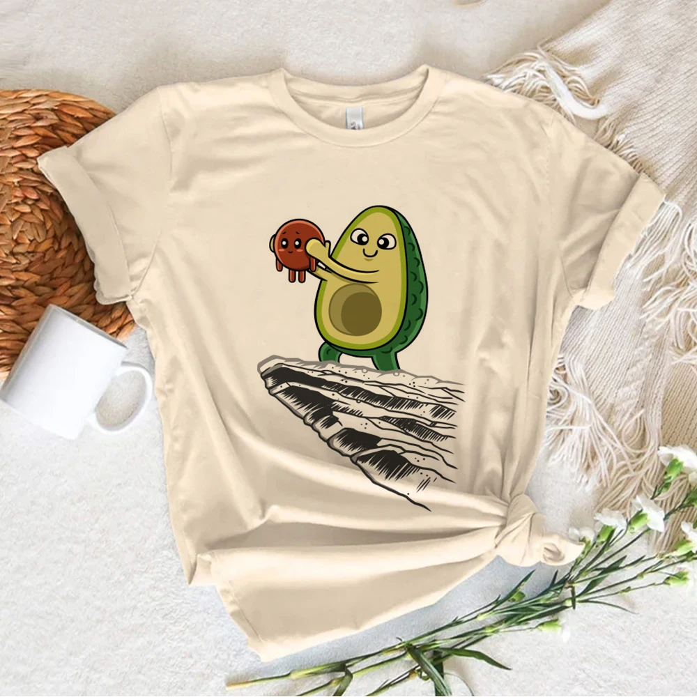 Avocado tshirt women Japanese funny summer t shirt female streetwear y2k clothing