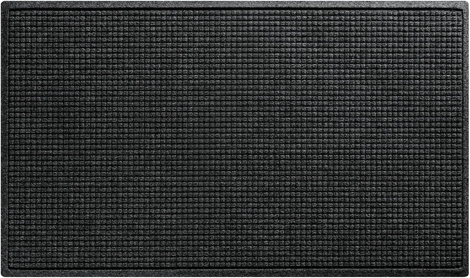 Squares Front Door Mat Indoor Outdoor Entrance, All-Weather Mats