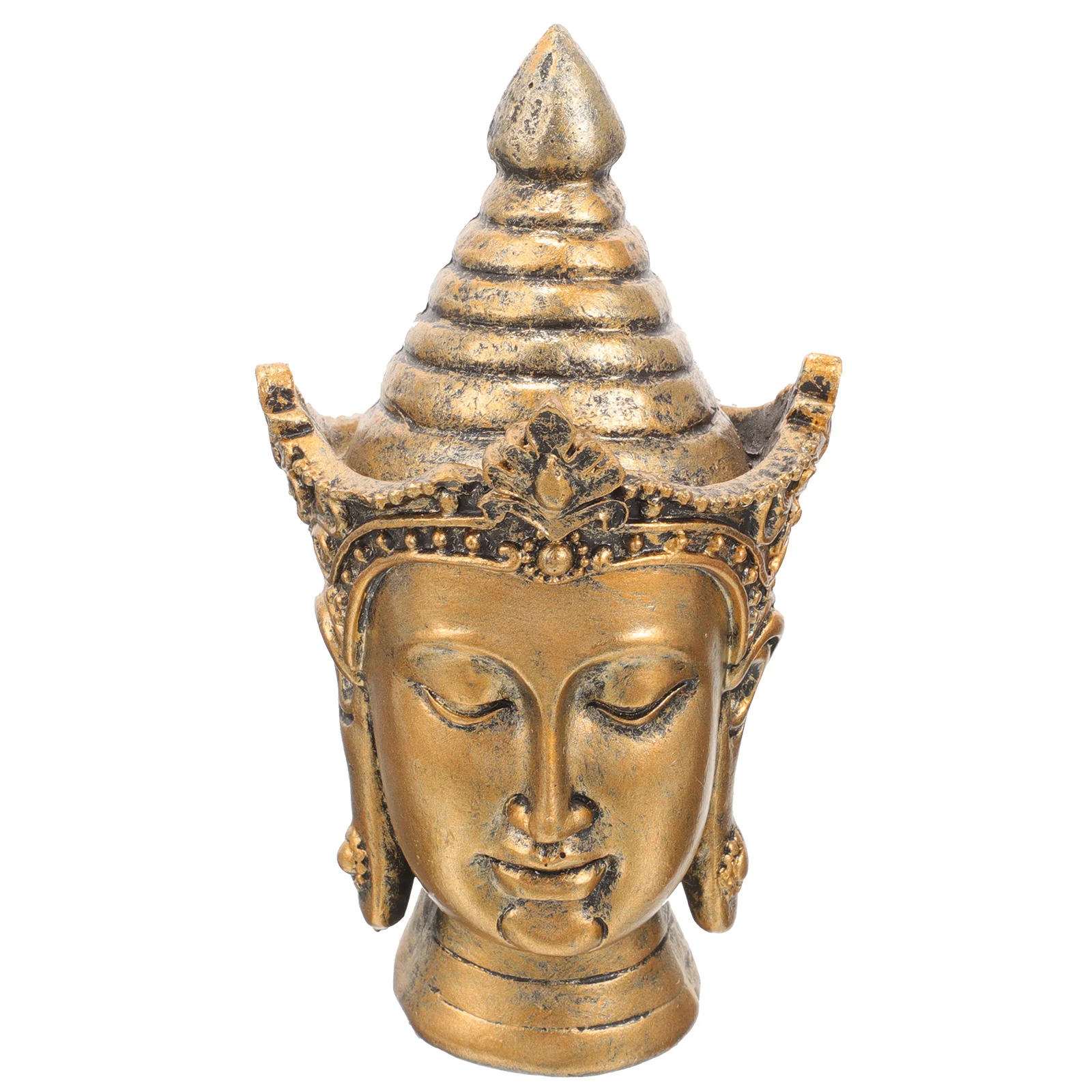 بوذا رئيس تمثال مادة الراتنج قوي طاولة مكتبية الديكور ثقافة زن الجمالية هدية بوذا ديكور #1
