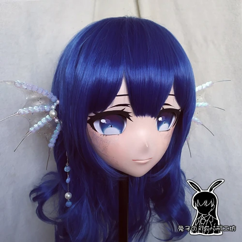 (RB293) qualité fait à la main femme/fille résine 3/4 tête personnage de dessin animé japonais Cosplay Kigurumi masque Crossdress poupée masque