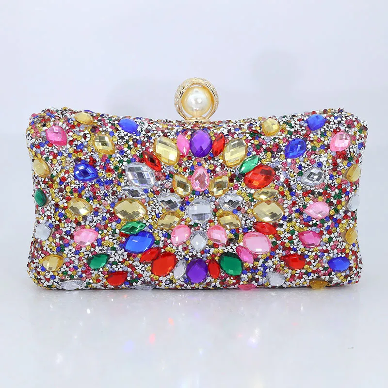 

Вечернее платье, банкетные кошельки, женские цветные клатчи со стразами, сумка, роскошный дизайнерский бриллиантовый ужин, женская вечеринка Cartera De Fiesta