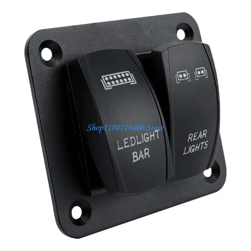 

y1gd Car Pre Toggle 2 Gang/3 Gang Rockers Switch Panel for Easy Installation Vehicle And Marine Automotive Applications