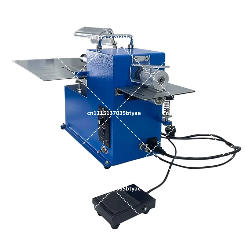 40W Leather Strap Cutting Machine Double Head Automatic Slitting Machine Width 0-12cm Straight Cutting Machine for Shoes Bag