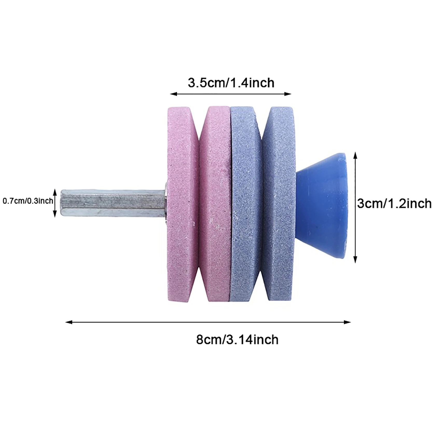 Lawn Mower Sharpener Universal Grinding Drill Tool Double-layer Grinding Wheel Lawn Mower Blade Sharpener Faster Knife Sharpener