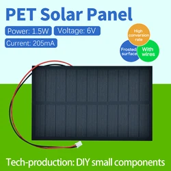 Keyestudio PET Solar Panel Connected To Charging Frosted Surface High conversion Rate With Wires Tech-production DIY Component