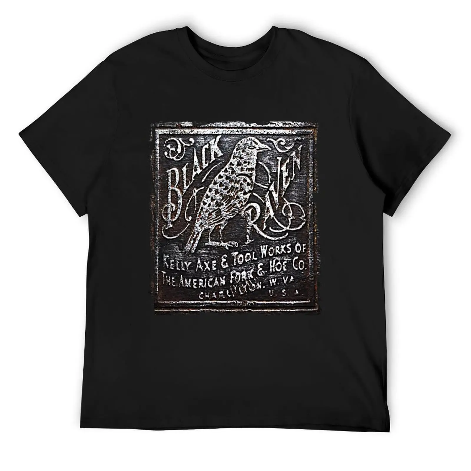 Black Raven Axe T-Shirt hippie clothes Short sleeve tee mens t shirts top quality