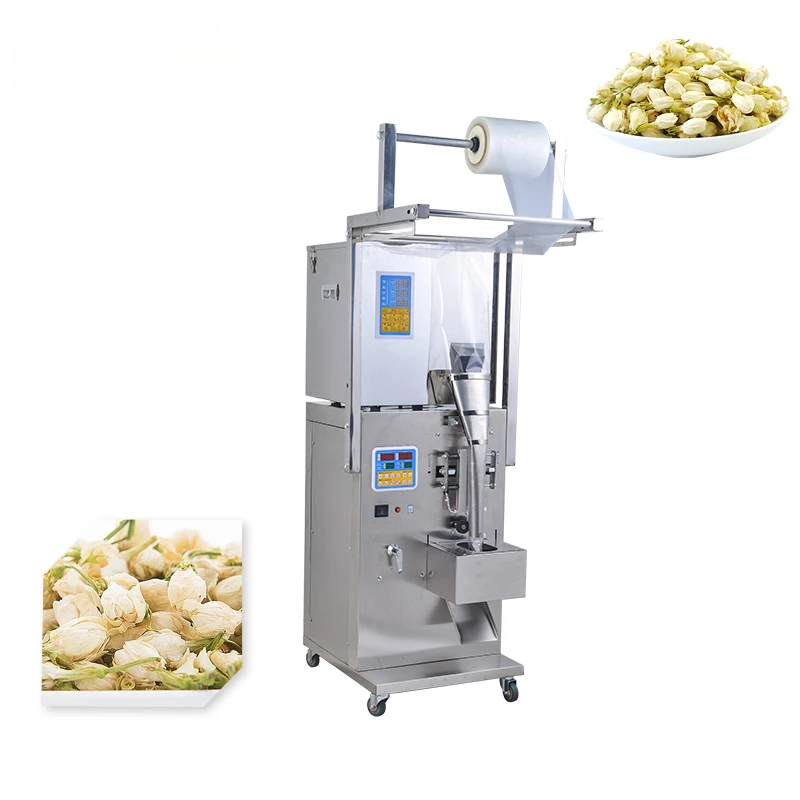 Herbs Chips Fragile Snacks Candy Flake Ice Caw Feed Dehydrated Fruit Dog Food Small Automatic Packing Machine