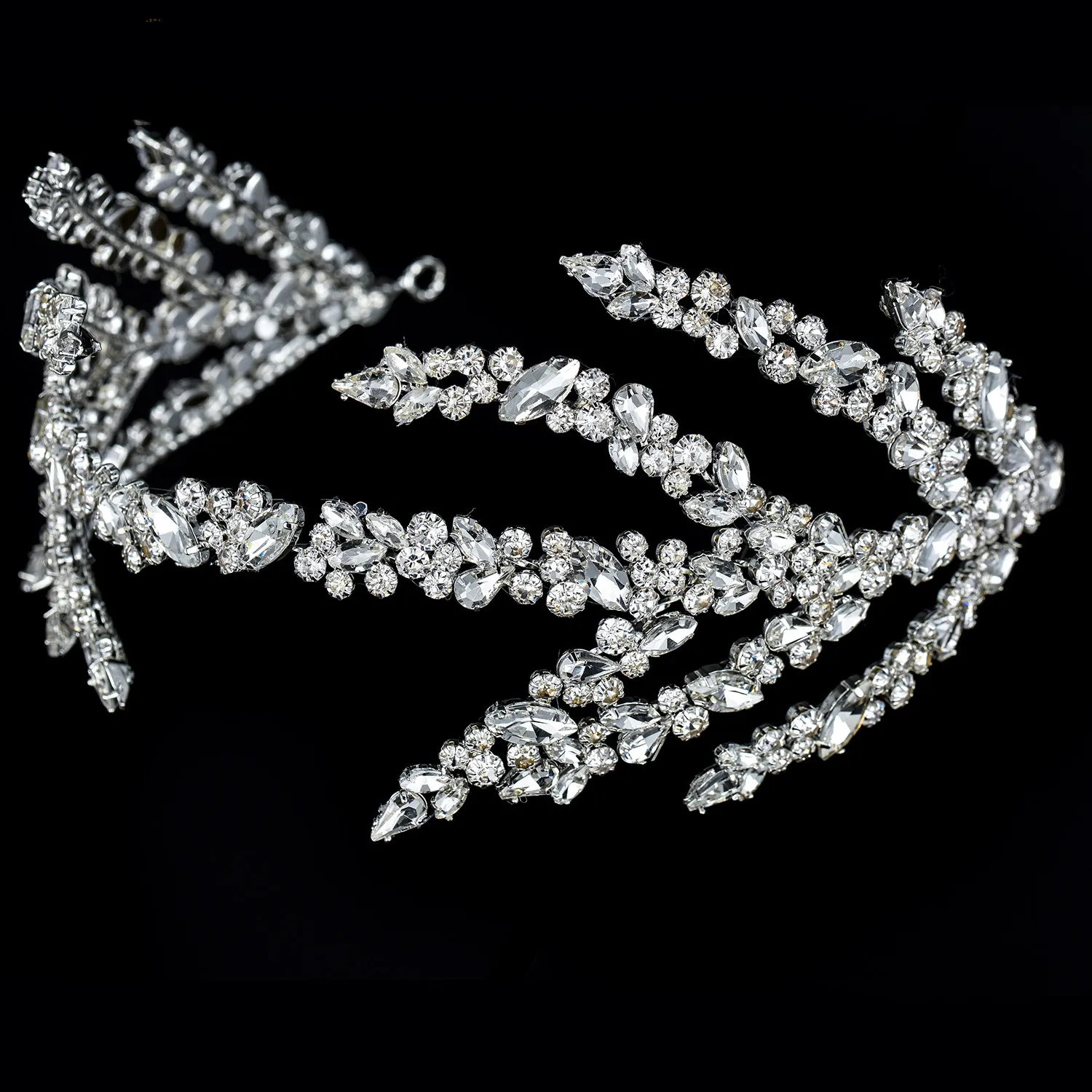 Bandeau brillant pour cheveux de mariée, pince à cheveux en strass, accessoires pour cheveux, bijoux en cristal