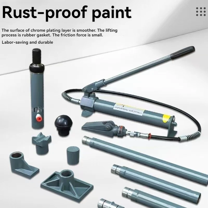 10 Ton Split Hydraulic Jack Kit, Multi-Functional with Plastic Case, Suitable for Auto Body Repair & Heavy-Duty Lifting