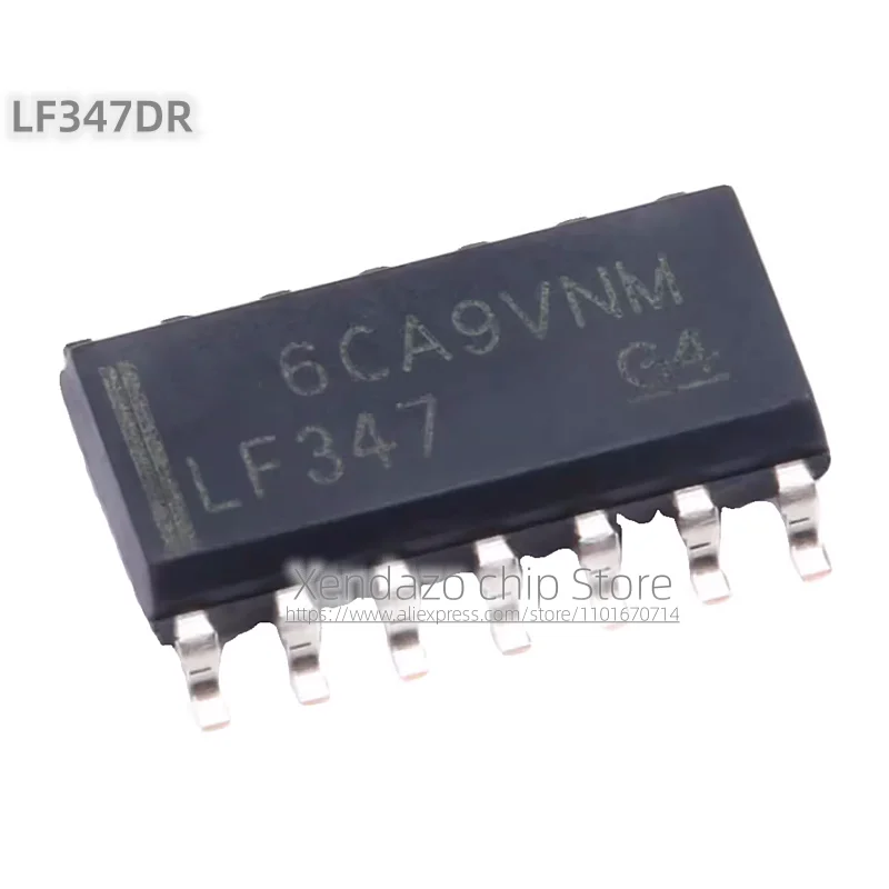 10pcs/lot LF347DR LF347 SOP-14 package Original genuine Four channel operational amplifier chip