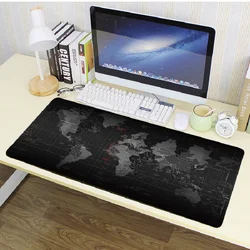 WESAPPA Large black mouse pad Soft and comfortable mouse pad Computer office mouse pad Student Party mouse pad Gaming mouse pad