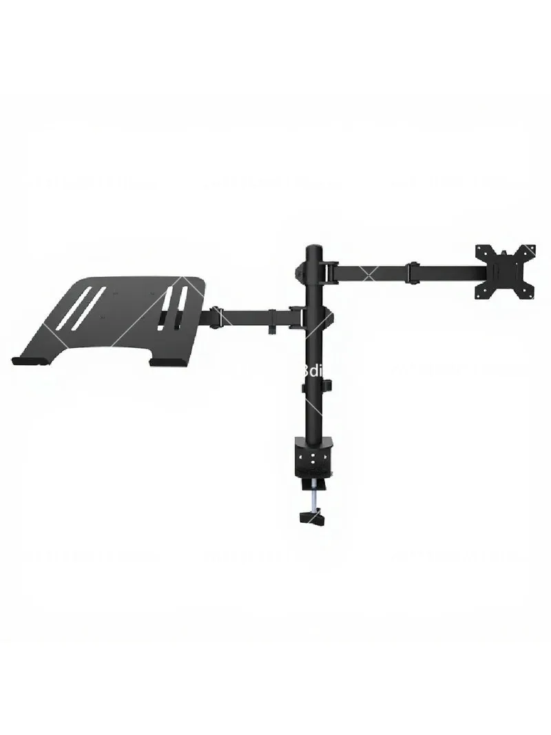 Dual Monitor Mount Stand Heavy Duty 8kg Capacity Full Motion Gas Spring Arm Desk Clamp Steel