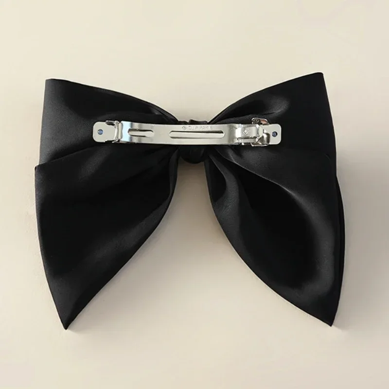 القماش عقدة من الساتان دبوس الشعر نمط الإناث الكورية صافي المشاهير دبوس الشعر مشبك أفقي مقاطع ذيل حصان مزاجه إكسسوارات الشعر #4