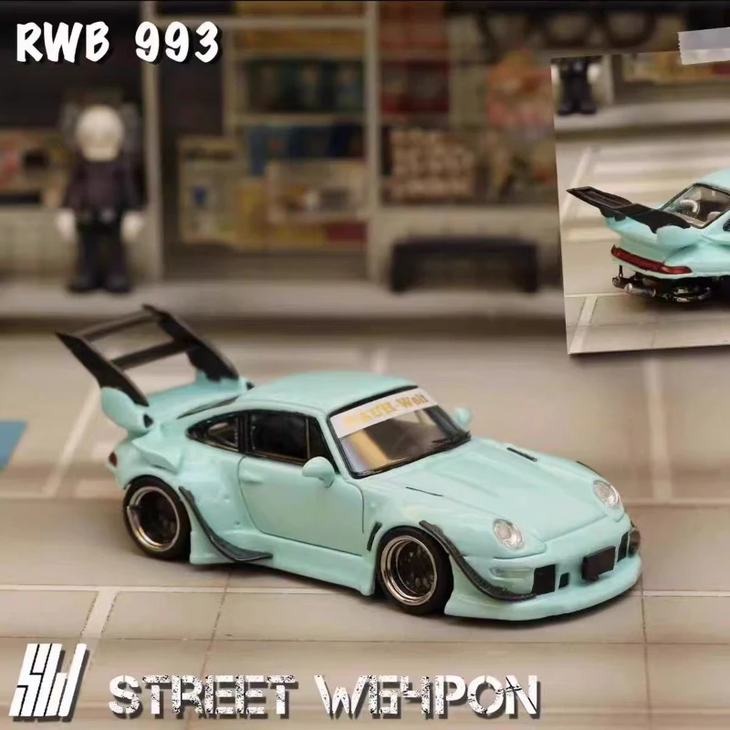 SW 1:64 RWB 993 02 Pista 19 Modelo de liga de cauda alta Tiffany