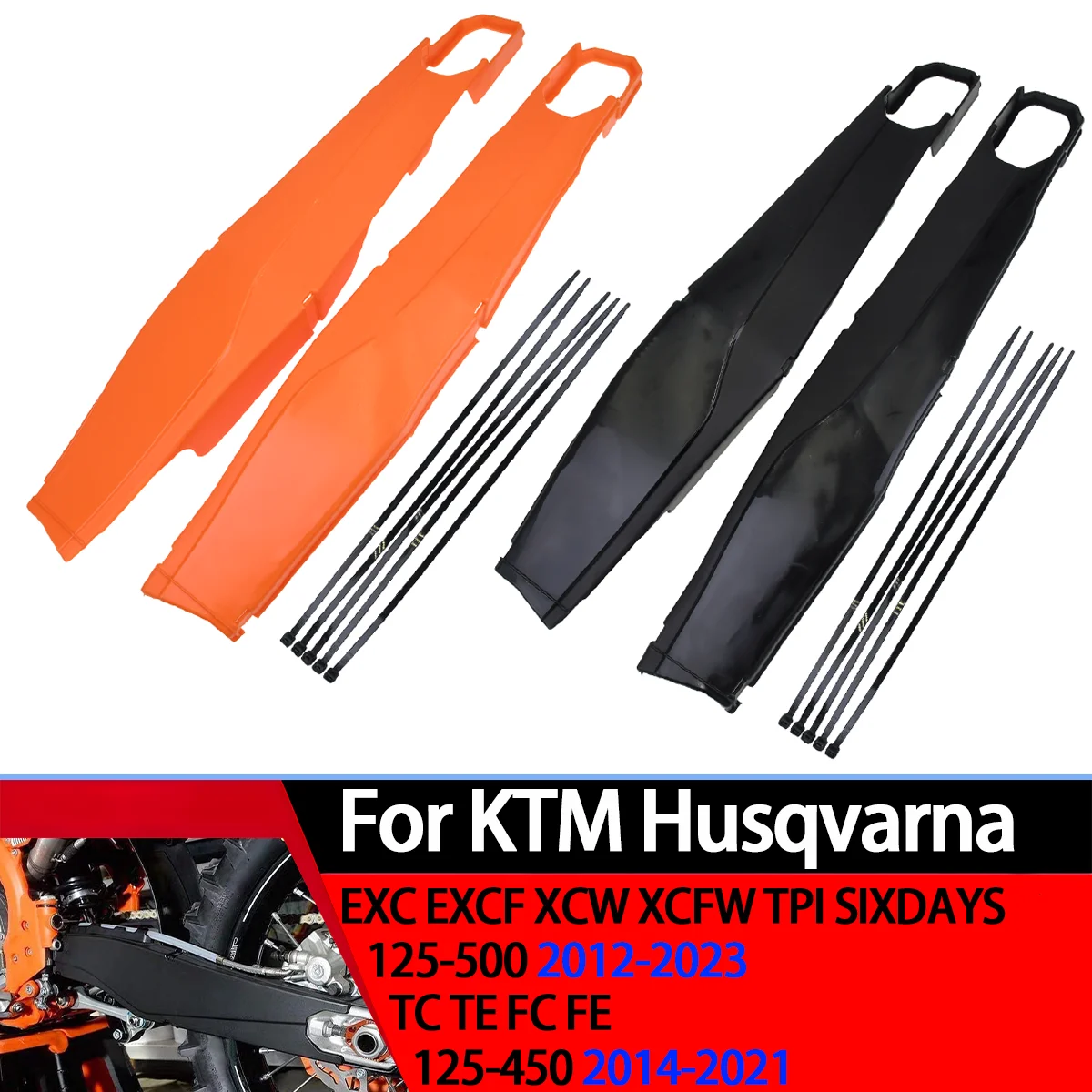 

Motorcycle Swingarm Guard Protector Swing Arm Protection Cover For KTM EXC EXCF EXCF XCW XCFW 150 250 350 450 500 2012-2023 2024