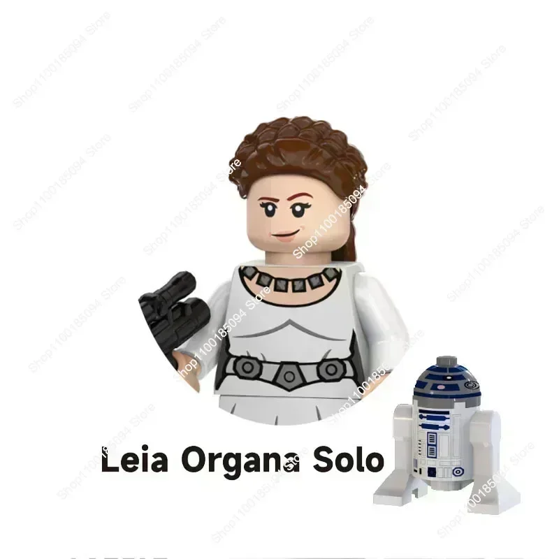 Giocattoli caldi Star wars Nuovi blocchi di costruzione Ahsoka HanSolo Luke Jan Dodonna Padme Amidala Leia Oagana Mattoni Action Figures Guerre Giocattoli