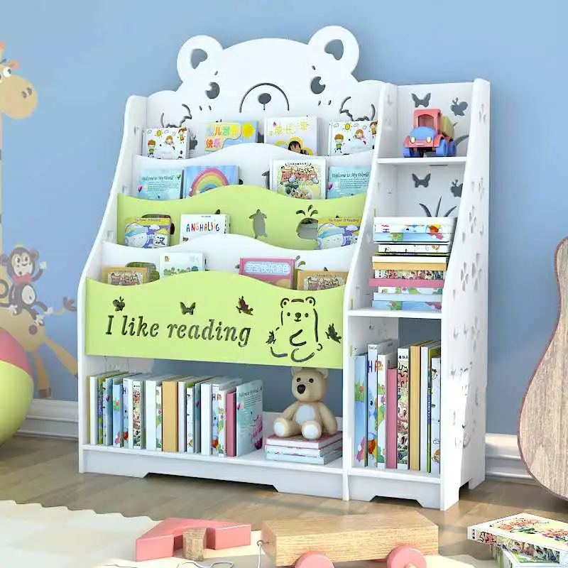 Bookshelf Household Simple Baby Floor Economical Bookcase Kindergarten Picture Book Rack Child Student Cartoon