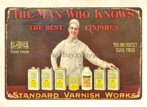 Standard Varnish Works metal tin sign collective advertising signs