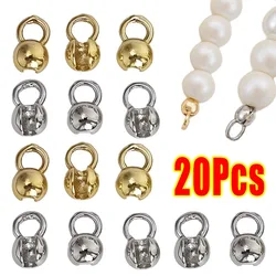 Clasp Crimp Beads Connector Bracelets Necklace Alloy Clip Buckle Cord End Tips DIY Clamshell Bead Making Tips Crimps End Jewelry