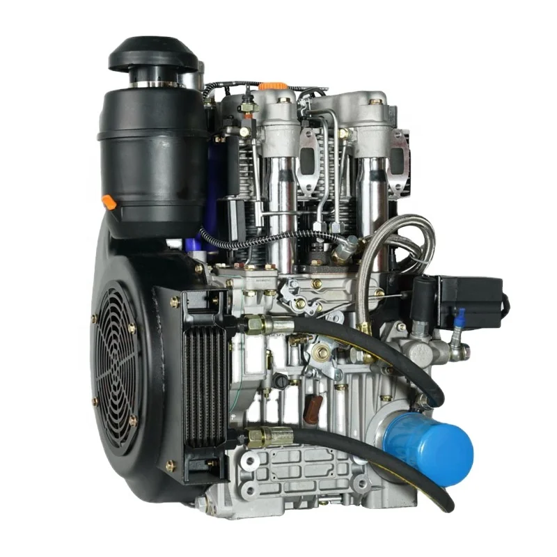 20HP 4 stroke 997cc Naturally Aspiration air-cooled two cylinder in-line diesel engine for Excavator