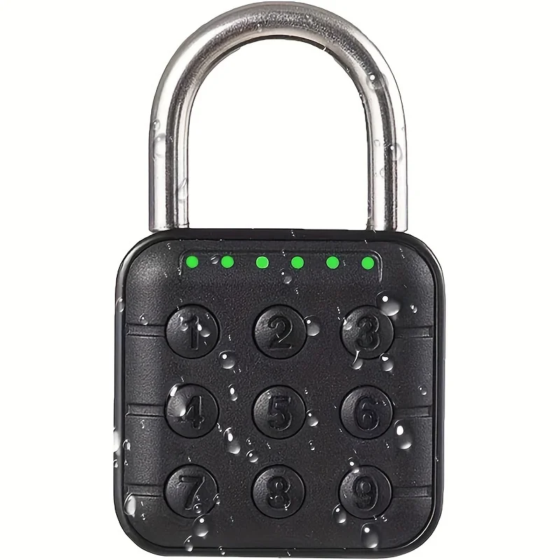 Combination Lock for Locker 6 Digit Waterproof Smart Code Padlock Outdoor Use Combo Padlock for Gym Lockers Storage Box Cabinet