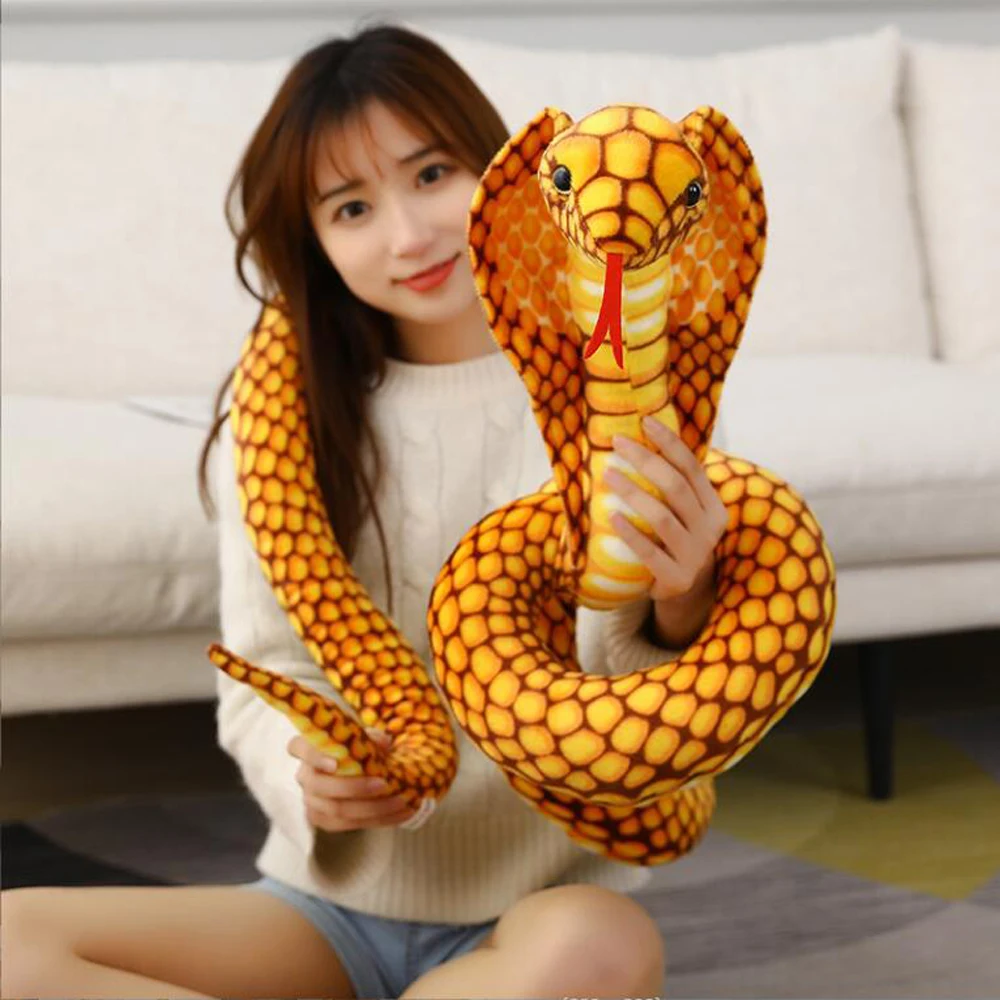 

Cute Imitation Cobra Snake Stuffed Children Plush Toy