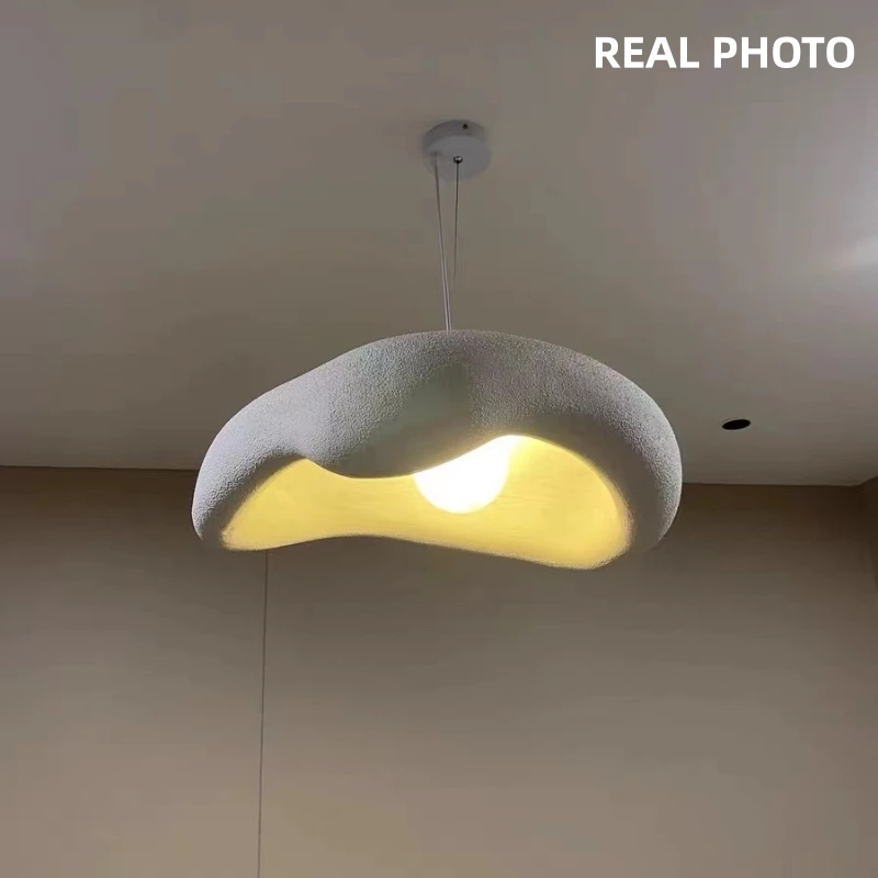 

Wabi Sabi G9 Pendant Lights French Creamy Style Dining Room Bar Lustre Hanging Lamp Home Decor Restaurant Kitchen Lamps Fixtures