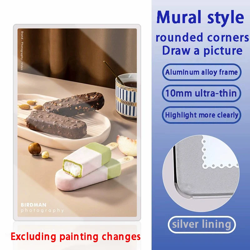 Ultra thin store advertising LED A3A4, bright menu display lightbox, ordering board, price list design and production.