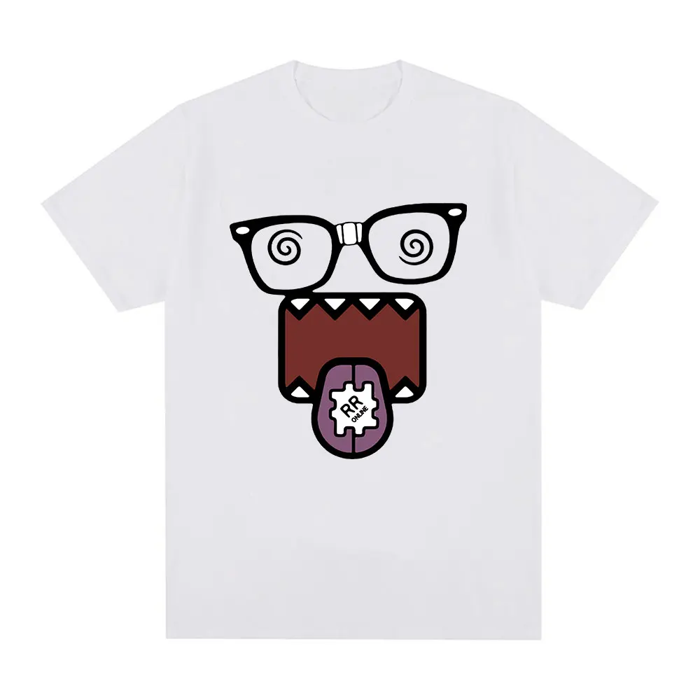 Domo Kun Funny Meme T Shirts Men\'s Women Clothing Cotton Casual T-Shirts Vintage Short Sleeve Oversized T-shirt Tops Streetwear