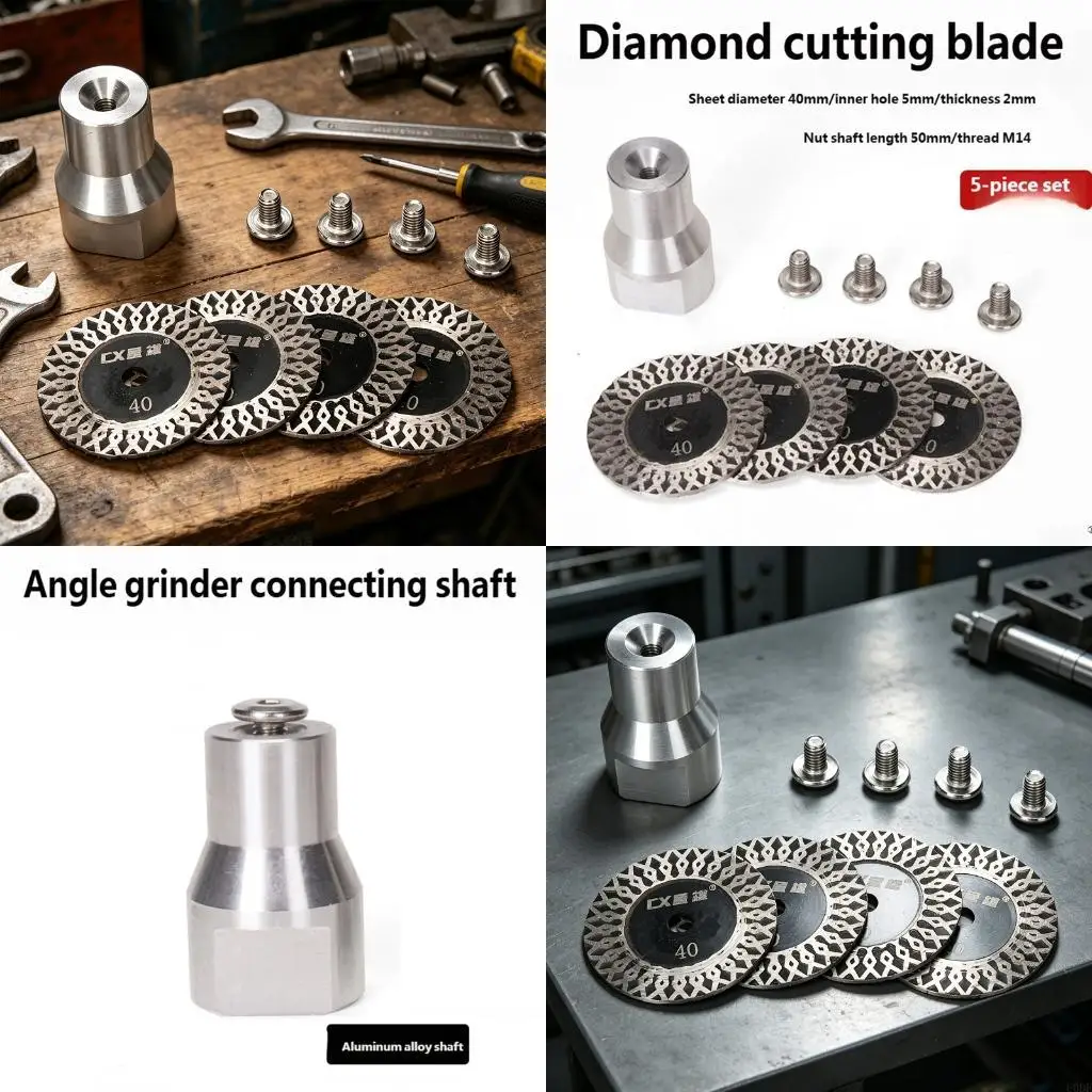 

Premium 5PCS Stone Cutting Wheel Set Cutting Wheel For Angles Grinders Dry Slices Design For Granites And Concrete