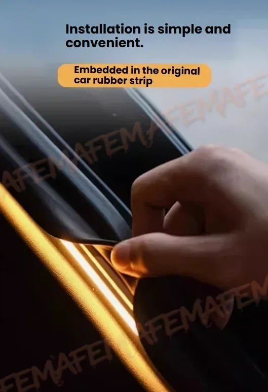 1 Stück Silikon+PVC-Material Auto-Kofferraum-Lichtleiste Wasserdicht Flexibel Auto-Modifizierte Beleuchtung für Tesla Model 3 Y Einfach zu installieren – Detail 3
