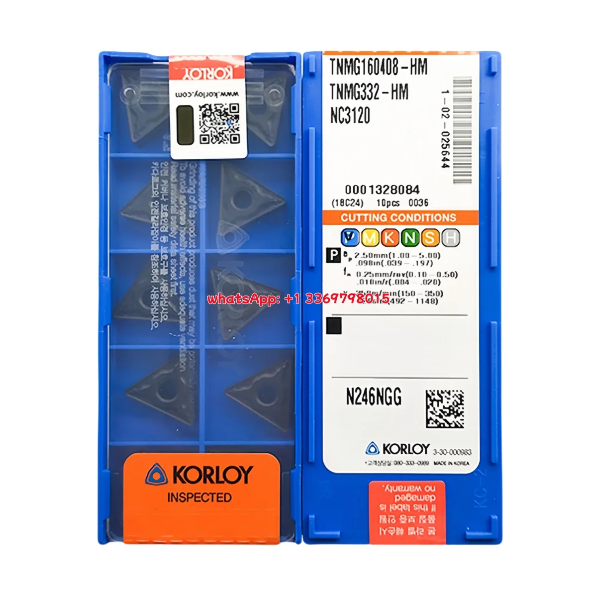 KORLOY 100% asli Inserts Inserts Inserts VP2 VP3 PC8110 CNC alat bubut sisipan putar karbida