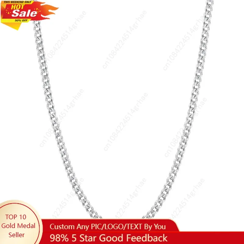 

Fiusem 3.5mm Cuban Link Chains for Men, Silver Tone/Black/14K Gold Plated Stainless Steel Necklace Chain, Mens Necklace 16, 18,
