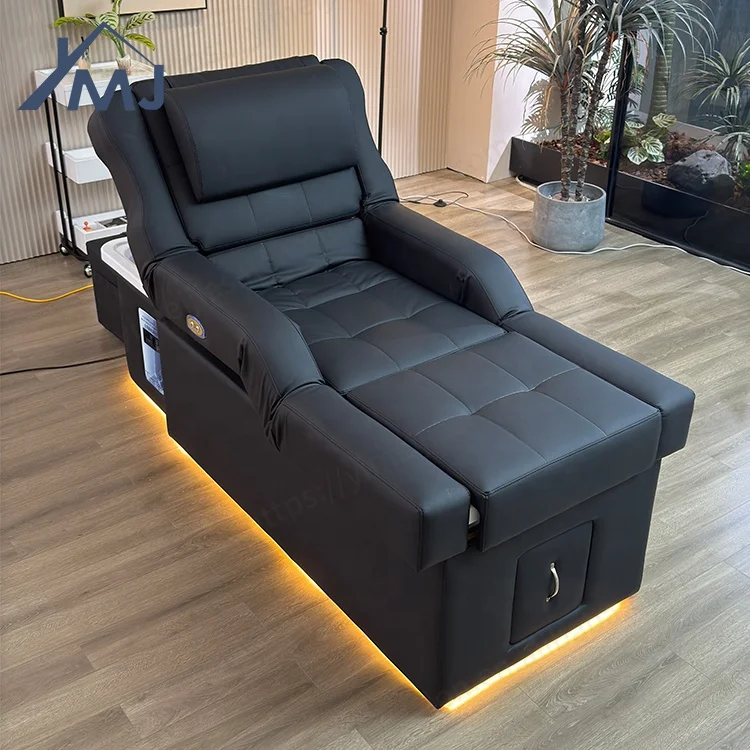 Modern Hair Washing Head Spa Foot Bath Thai Massage Electric Backrest Shampoo Bed