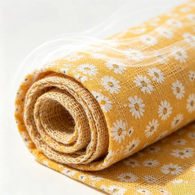 Ramie Fabric, Raw Printed Twill Sand Washed Thickened, Cool Feeling Good Drape Wrinkle Resistant No Deformation, For Shirt Table