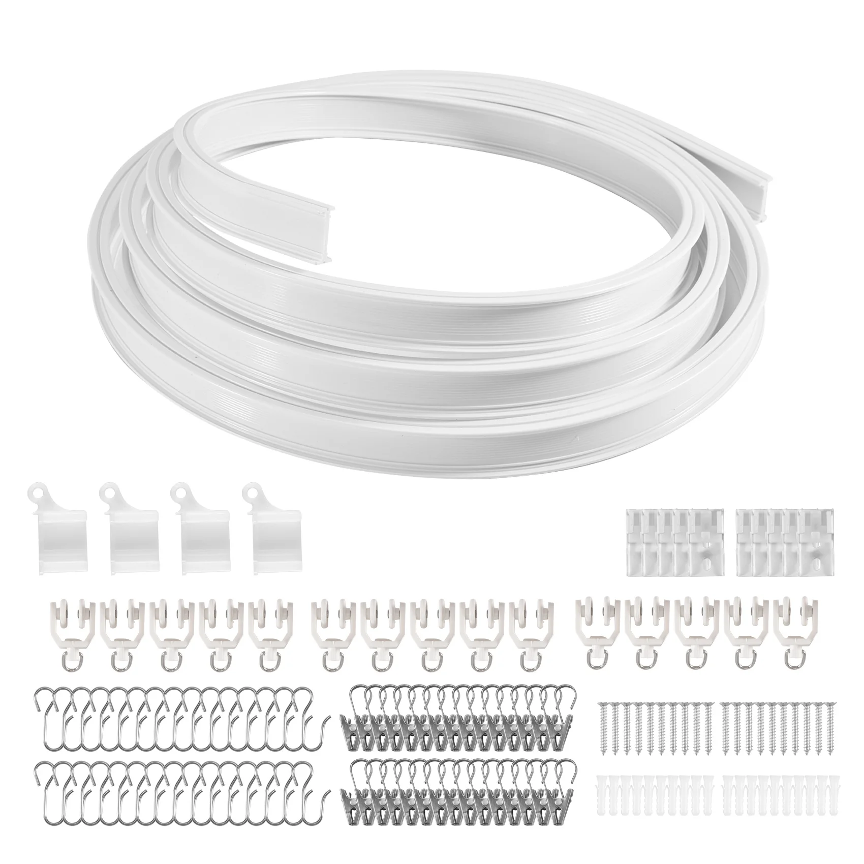 

A68P-гибкая гибкая потолочная карнизная дорожка, потолочное крепление для карнизов, потолочная перегородка для штор