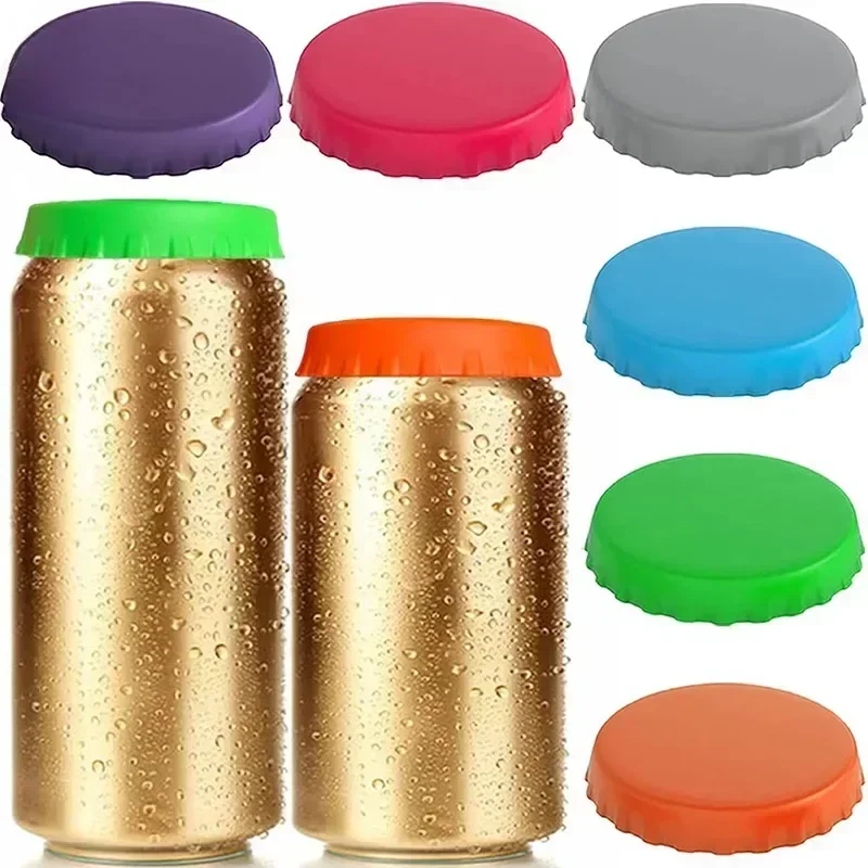 Reusable Food Storage Keep Fresh Tin Cover Cans Cap Pet Can Box Cover Silicone Can Lid Hot Kitchen Supply Mould Proof