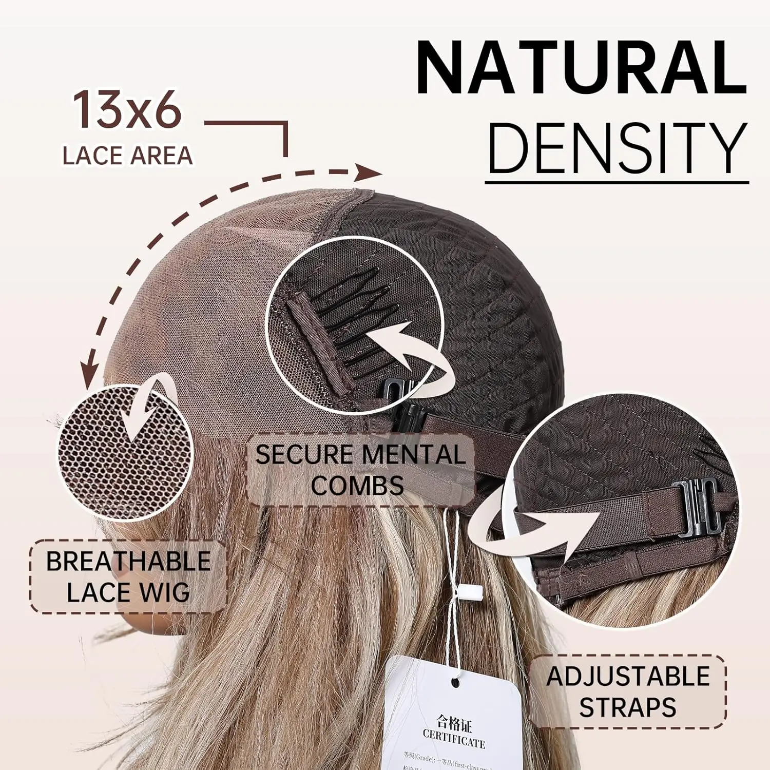 DWY Asbruin Hoogtepunt Synthetische Lace Front Pruik 13×6 Body Wave Pre Geplukt Kant Pruik voor Vrouwen Dragen en Gaan 28 inch Pruiken voor Dagelijks